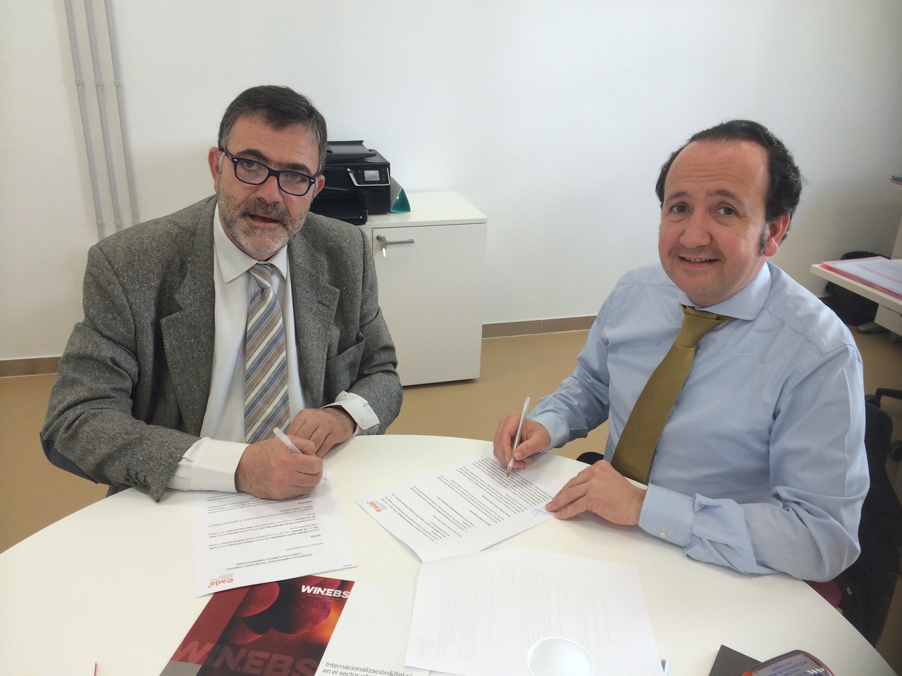 Miquel Espinosa junto a Guillermo Gil